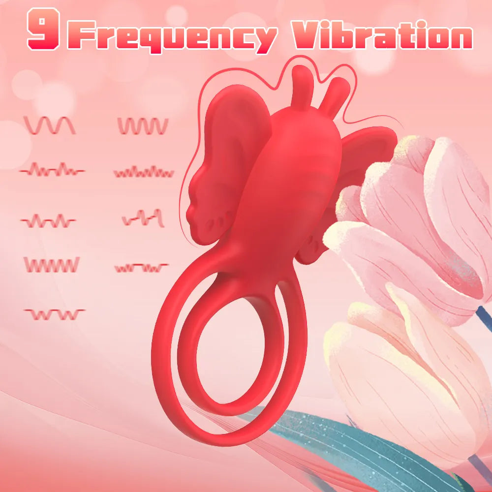 Belle Exotics His Toy ONYX- APP CONTROLLED 3 IN 1 VIBRATING COCK RING & CLIT MASSAGER -RED-TRINIDAD AND TOBAGO-Unleash Passion and Connection with Belle Exotics Couple Toy Collection - Redefining Intimacy in Trinidad and Tobago, Jamaica, Barbados, Guyana, Bahamas, USA, and Canada
