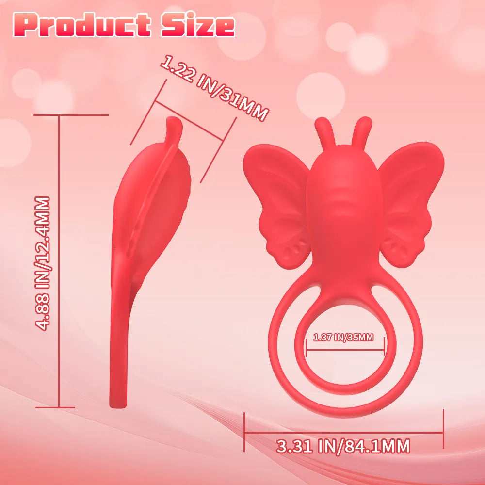 Belle Exotics His Toy ONYX- APP CONTROLLED 3 IN 1 VIBRATING COCK RING & CLIT MASSAGER -RED-TRINIDAD AND TOBAGO-Unleash Passion and Connection with Belle Exotics Couple Toy Collection - Redefining Intimacy in Trinidad and Tobago, Jamaica, Barbados, Guyana, Bahamas, USA, and Canada
