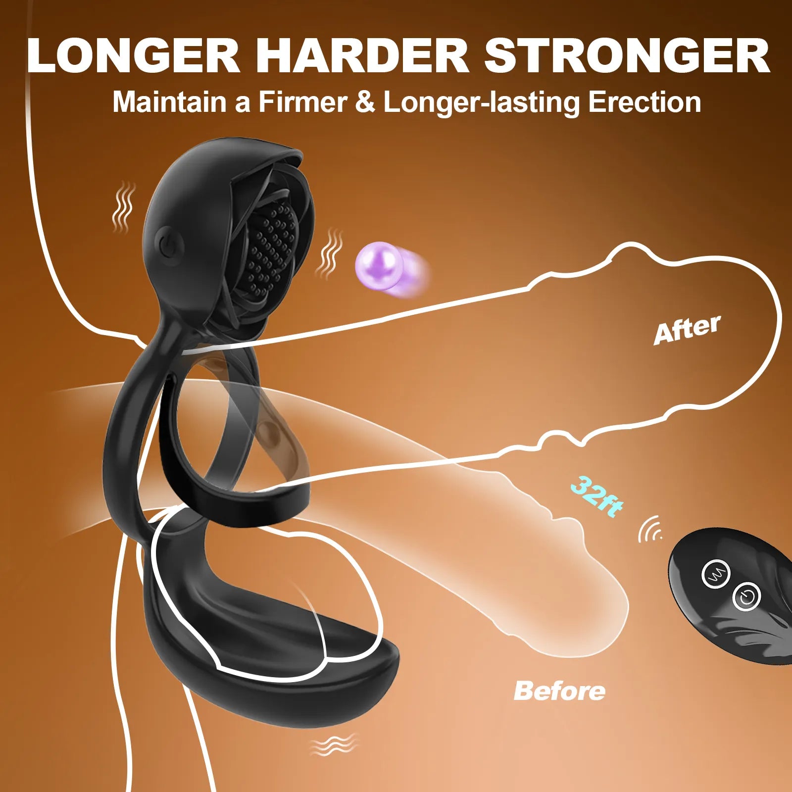 Belle Exotics MALE TOYS SIRE -REMOTE CONTROLLED VIBRATING DUAL PENIS RING- BLACK- Unleash Passion and Connection with Belle Exotics Couple Toy Collection - Redefining Intimacy in Trinidad and Tobago, Jamaica, Barbados, Guyana, Bahamas, USA, and Canada
