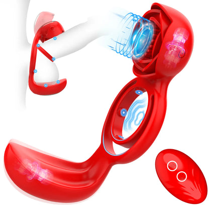 Belle Exotics SIRE -REMOTE CONTROLLED VIBRATING DUAL PENIS RING- RED- Unleash Passion and Connection with Belle Exotics Couple Toy Collection - Redefining Intimacy in Trinidad and Tobago, Jamaica, Barbados, Guyana, Bahamas, USA, and Canada

