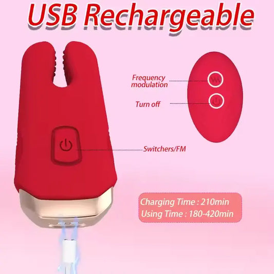 Belle Exotics TALIA- REMOTE CONTROLLED VIBRATING NIPPLE + CLITORAL CLAMP- RED- TRINIDAD AND TOBAGO- Confidence and Passion with Belle Exotics Male Enhancers Collection - Unleash Desire in Trinidad and Tobago, Jamaica, Barbados, Guyana, Bahamas, USA, and Canada
