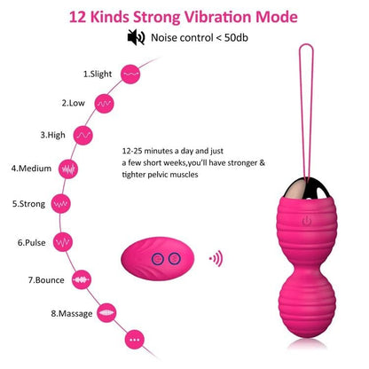 Belle Exotics -TASIA - REMOTE CONTROL VIBRATING KEGEL BALL PINK-TRINIDAD AND TOBAGO-Embracing Empowerment in Trinidad and Tobago, Jamaica, Barbados, Guyana, Bahamas, USA, and Canada