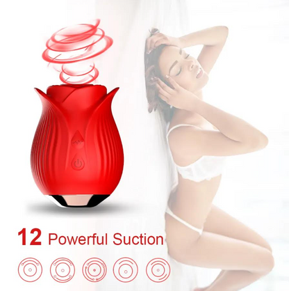 CHERRY SUCKING ROSE TOY VIBRATOR - RED - BELLE EXOTICS-TRINIDAD AND TOBAGO-Discover Pleasure and Style with Belle Exotics Vibrator Collection - Empowering Intimacy in Trinidad and Tobago, Jamaica, Barbados, Guyana, Bahamas, USA, and Canada