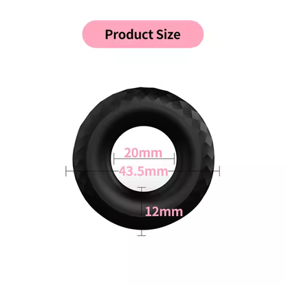 Belle Exotics Enterprises Limited 
GET HIM FIRM- INDIVIDUAL MALE RING-BLACK
Discover the power of improved performance and intensified pleasure as our premium selection of male rings promotes optimal blood circulation.
