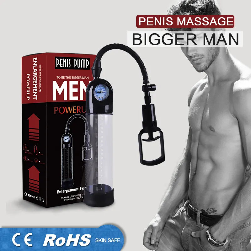 HIS LEISURE PENIS PUMP - Belle Exotics- TRINIDAD AND TOBAGO- Confidence and Passion with Belle Exotics Male Enhancers Collection - Unleash Desire in Trinidad and Tobago, Jamaica, Barbados, Guyana, Bahamas, USA, and Canada