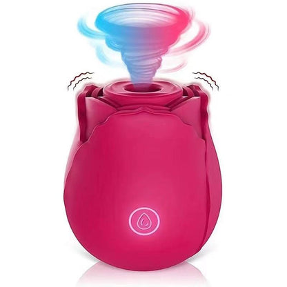 SCARLET - SUCKING ROSE TOY VIBRATOR - RED - BELLE EXOTICS-TRINIDAD AND TOBAGO-Discover Pleasure and Style with Belle Exotics Vibrator Collection - Empowering Intimacy in Trinidad and Tobago, Jamaica, Barbados, Guyana, Bahamas, USA, and Canada