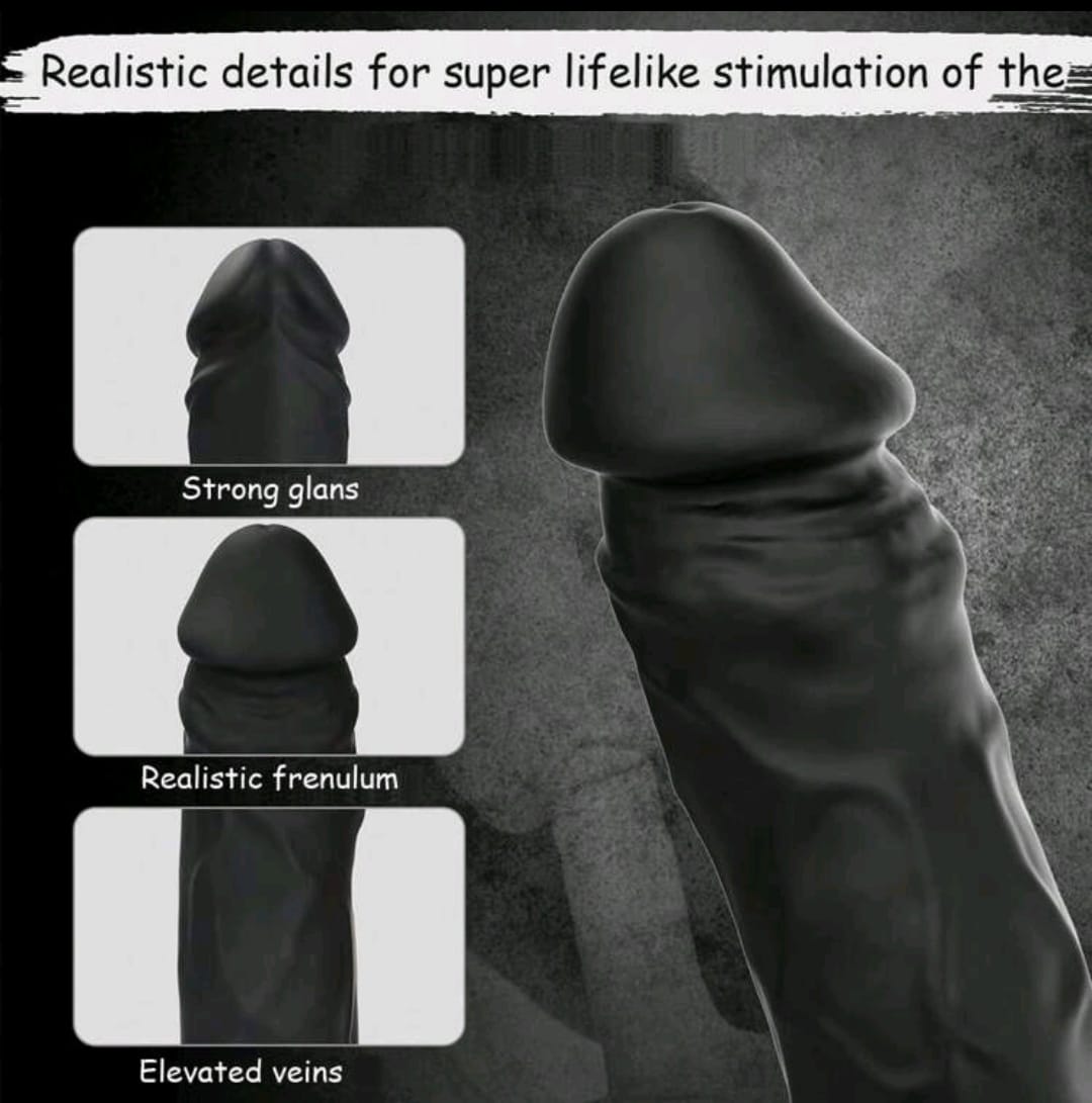 Fantasy- Realistic Vibrating Dildo- Black