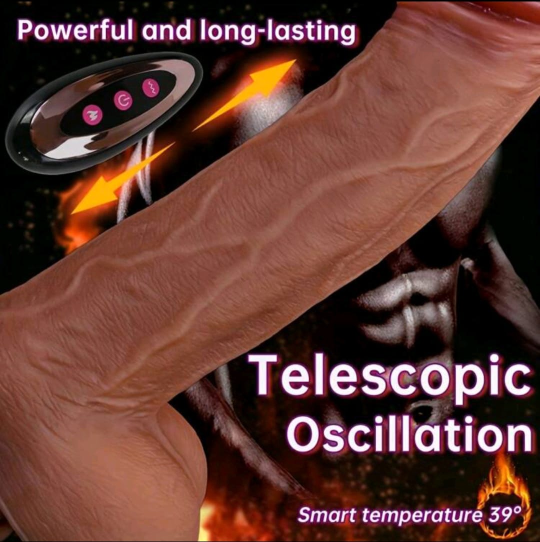 Sensational- 4 in 1 Realistic Thrusting Dildo- Flesh