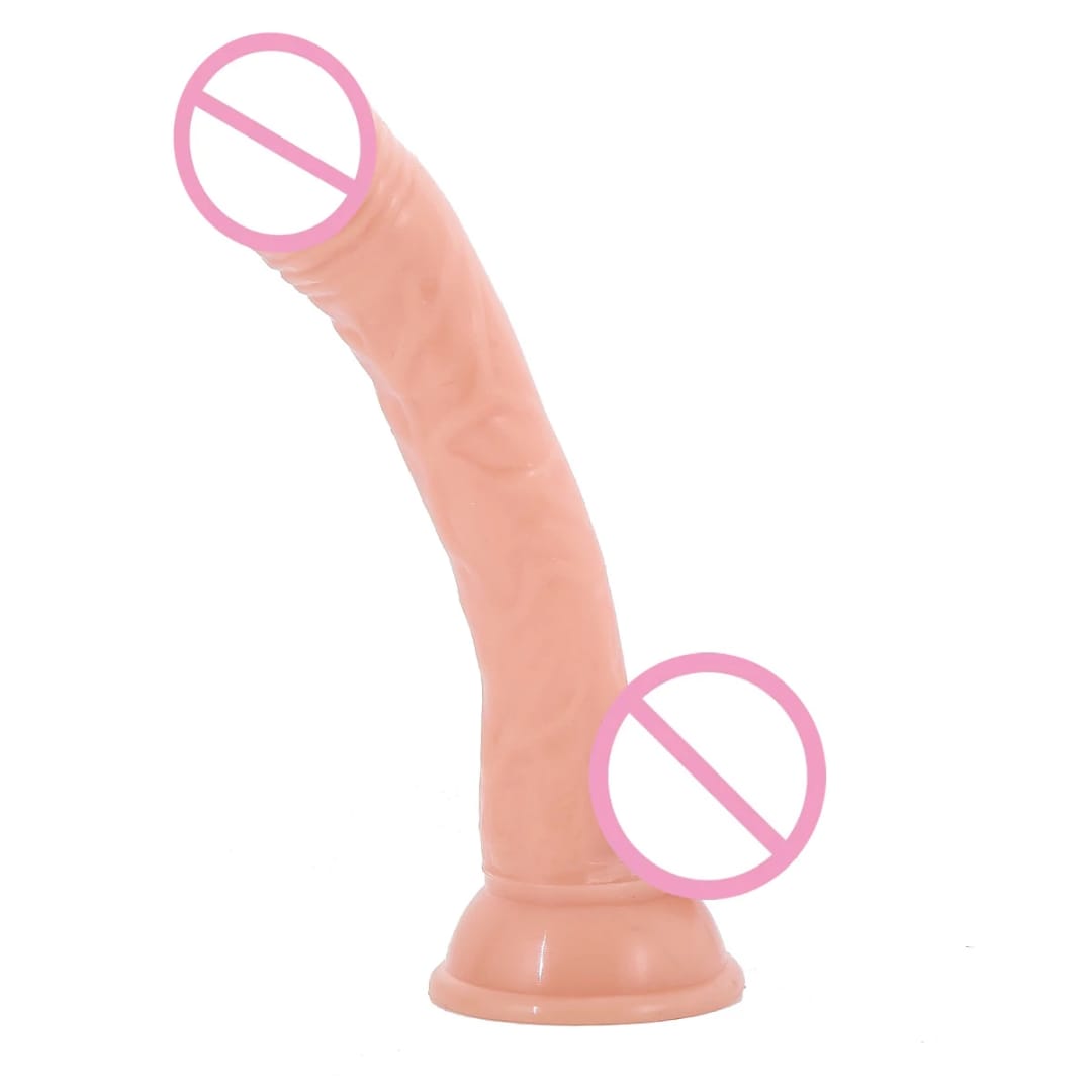 Satisfy Me- Realistic Strap-on Dildo Set- Flesh -Medium