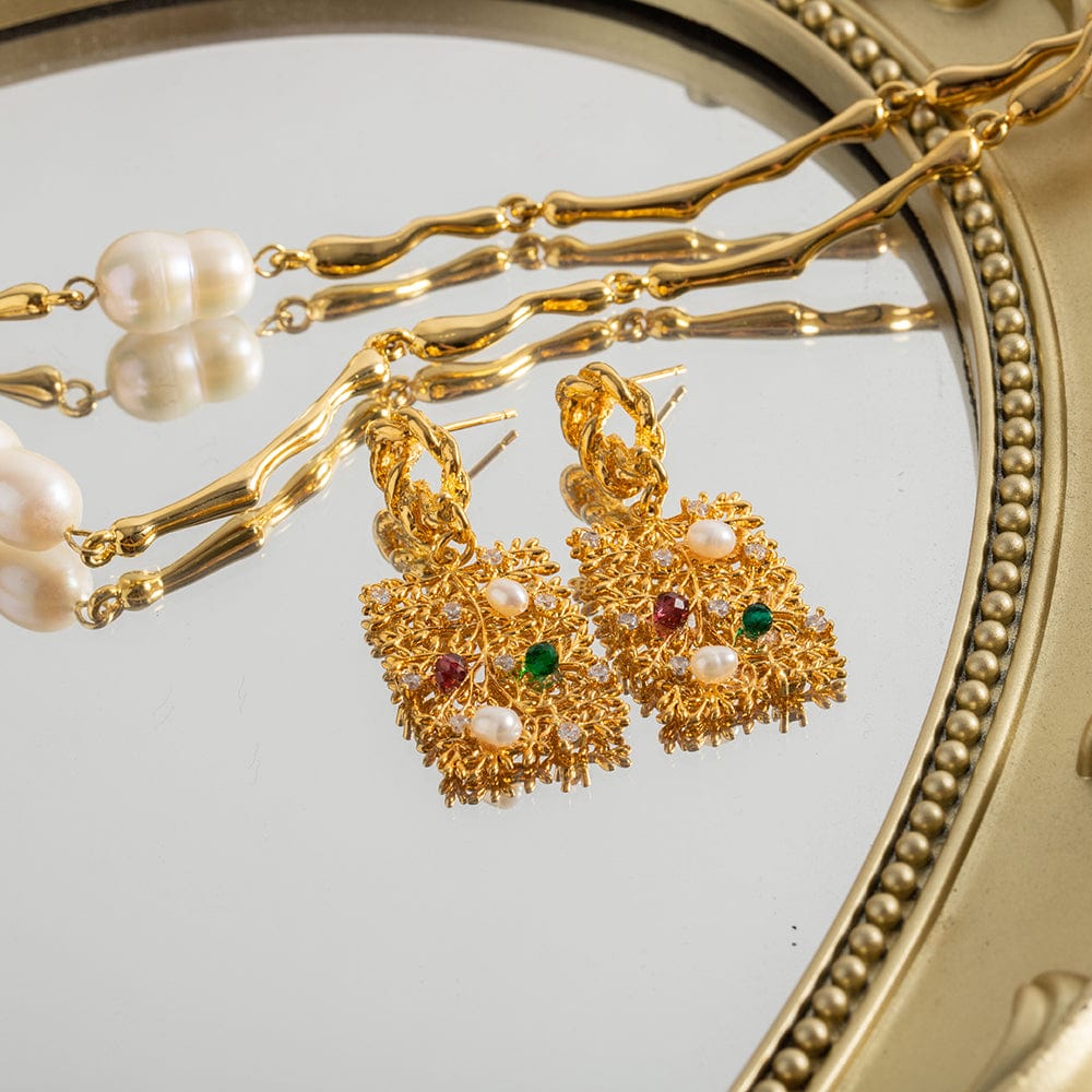 Elegant Mi Amore earrings, adding a touch of glamour to your ensemble. Discover the finest earrings in Trinidad and Tobago fashion