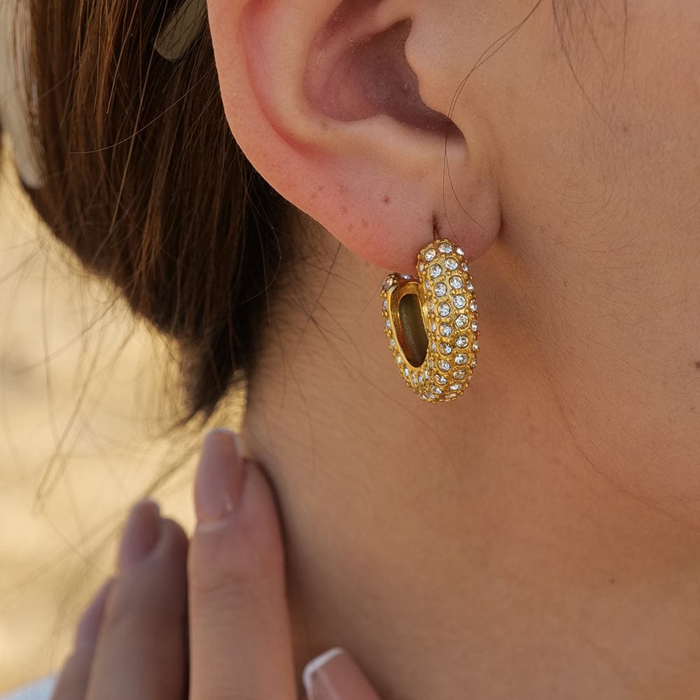 Elegant Mi Amore earrings, adding a touch of glamour to your ensemble. Discover the finest earrings in Trinidad and Tobago fashion
