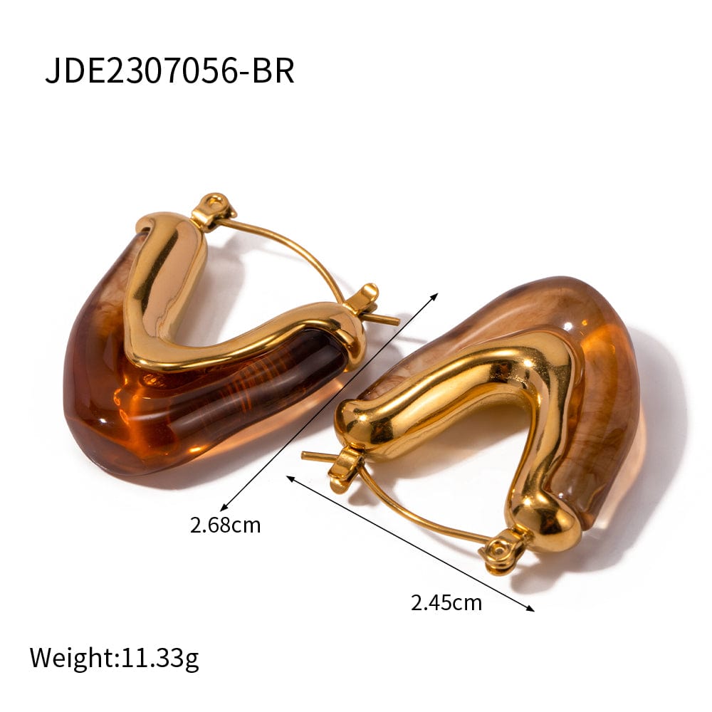 Elegant Mi Amore earrings, adding a touch of glamour to your ensemble. Discover the finest earrings in Trinidad and Tobago fashion