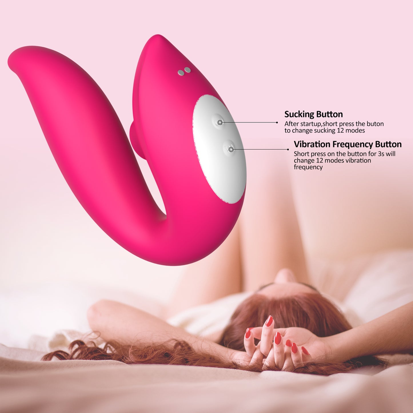 BELLE EXOTICS| EVERLASTING- 2 IN 1 SUCKING VIBRATING PANTY- PINK