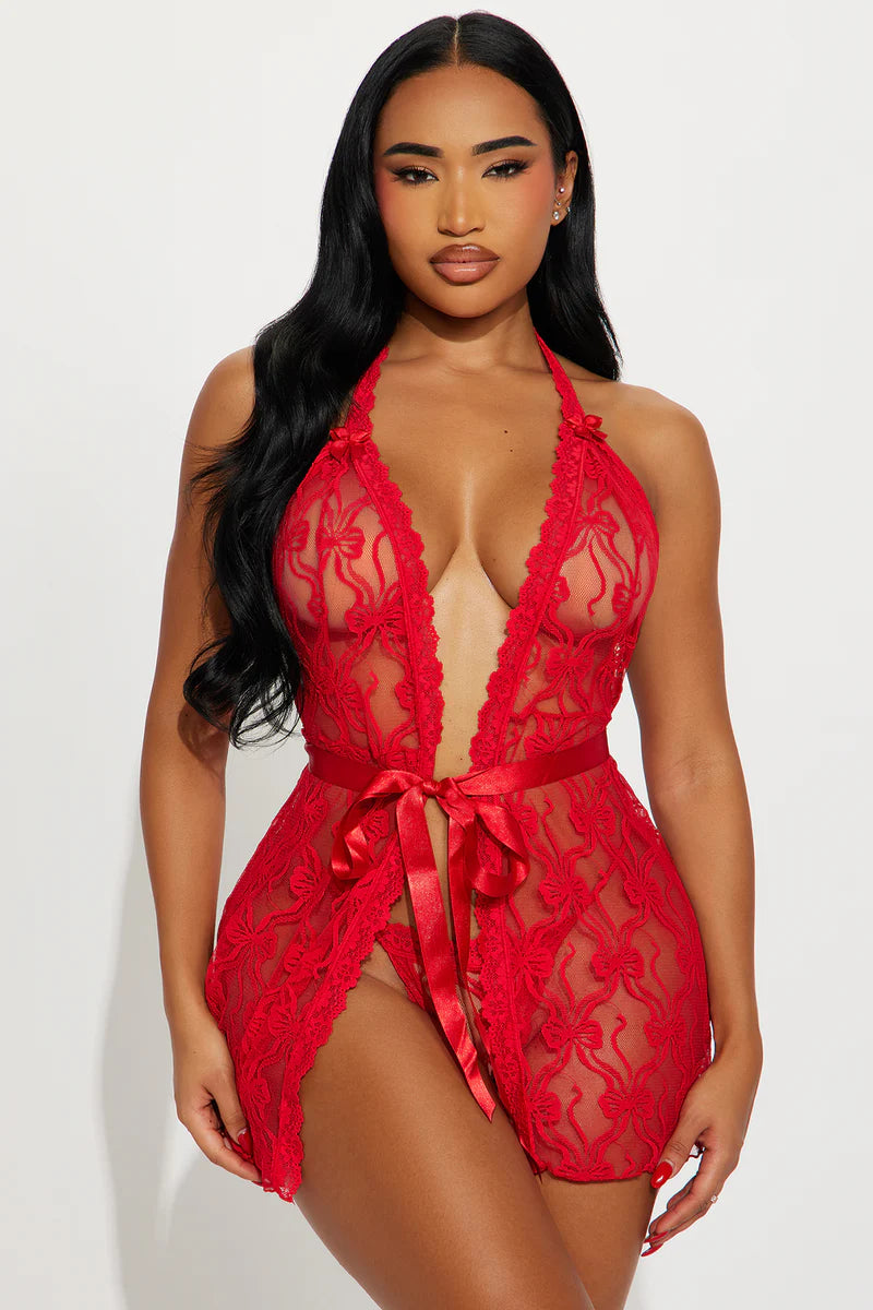 Lover Girl- Lace Babydoll- Red. Mi Amore House of Styles Romantic Lace Babydoll, delicate and sensual 
Indulge in Mi Amore’s Romantic Lace Babydoll, combining elegance, sensuality, and comfort. Perfect for special evenings in Trinidad and Tobago.