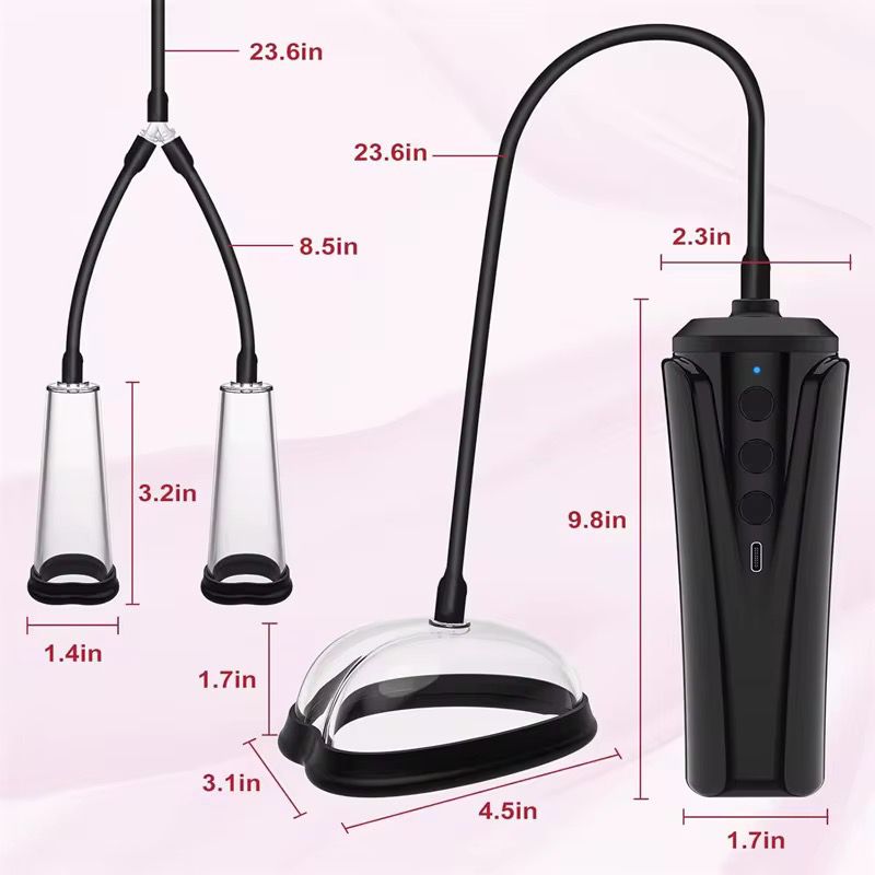 Belle Exotics Enterprises Limited - Passionate - 3 in 1 nipple and vaginal pump black -Find your perfect fit with items tailored for your needs.