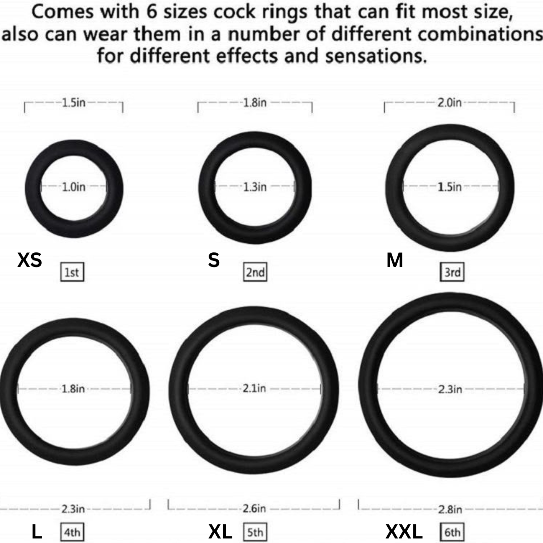 More Ecstasy- Male Penis Ring Set