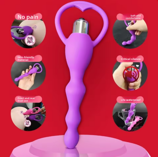 Merry Me- Vibrating Anal Bead- Black