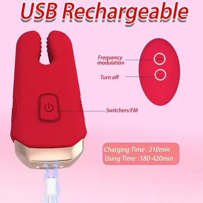 Belle Exotics TALIA- REMOTE CONTROLLED VIBRATING NIPPLE + CLITORAL CLAMP- RED- TRINIDAD AND TOBAGO- Confidence and Passion with Belle Exotics Male Enhancers Collection - Unleash Desire in Trinidad and Tobago, Jamaica, Barbados, Guyana, Bahamas, USA, and Canada
