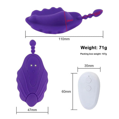 Belle Exotics HER TOYS TICKLE ME FANCY- WEARABLE VIBRATING PANTY- PURPLE TRINIDAD AND TOBAGO-Discover Pleasure and Style with Belle Exotics Vibrator Collection - Empowering Intimacy in Trinidad and Tobago, Jamaica, Barbados, Guyana, Bahamas, USA, and Canada