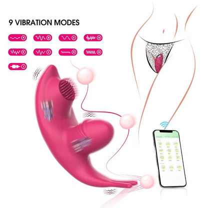 Play Time- Discreet  App Controlled Wearable Vibrating Panty- Pink
