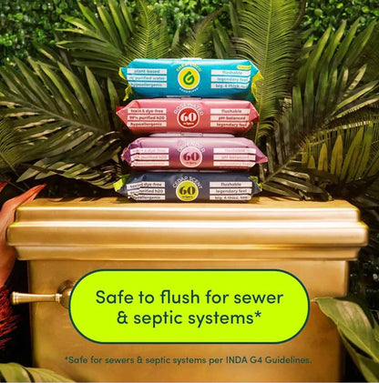 Fresh Comfort Flushable Wipes– Botanical Bliss