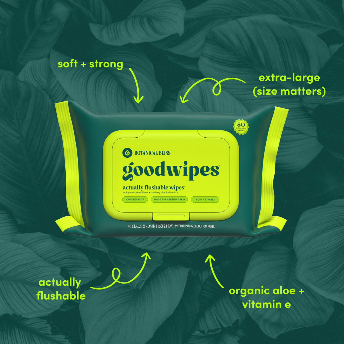 Fresh Comfort Flushable Wipes– Botanical Bliss