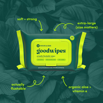 Fresh Comfort Flushable Wipes– Botanical Bliss