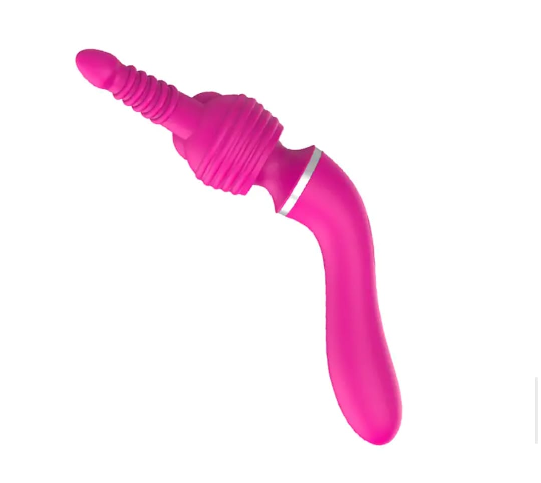 Euphoria- 4 in 1 Vibrating Wand Massager- Pink