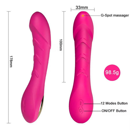 Her Delight- 2 in 1 Bendable Vibrator- Pink