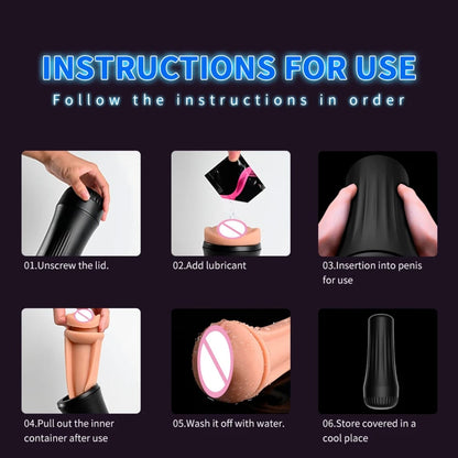 Snatch Him - Male Non-Vibrating Stroker - Black