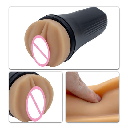 Snatch Him - Male Non-Vibrating Stroker - Black