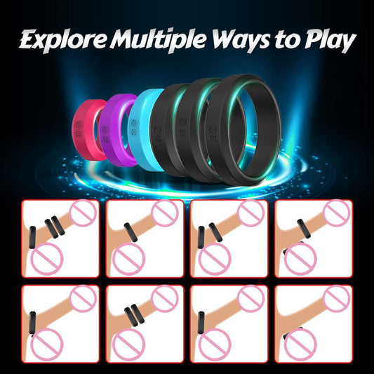 Belle Exotics MALE TOYS MORE ECSTASY - COCK RING  SET- TRINIDAD AND TOBAGO- Confidence and Passion with Belle Exotics Male Enhancers Collection - Unleash Desire in Trinidad and Tobago, Jamaica, Barbados, Guyana, Bahamas, USA, and Canada