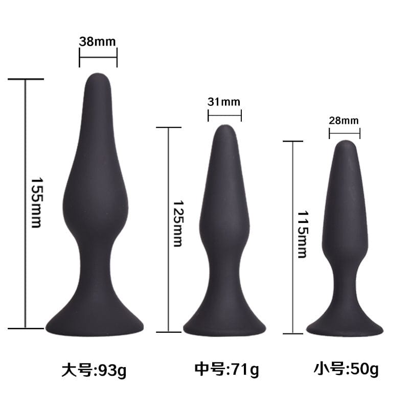 Belle Exotics ANAL TOYS SEDUCTIVE CURVE - ANAL PLUG LARGE - BLACK