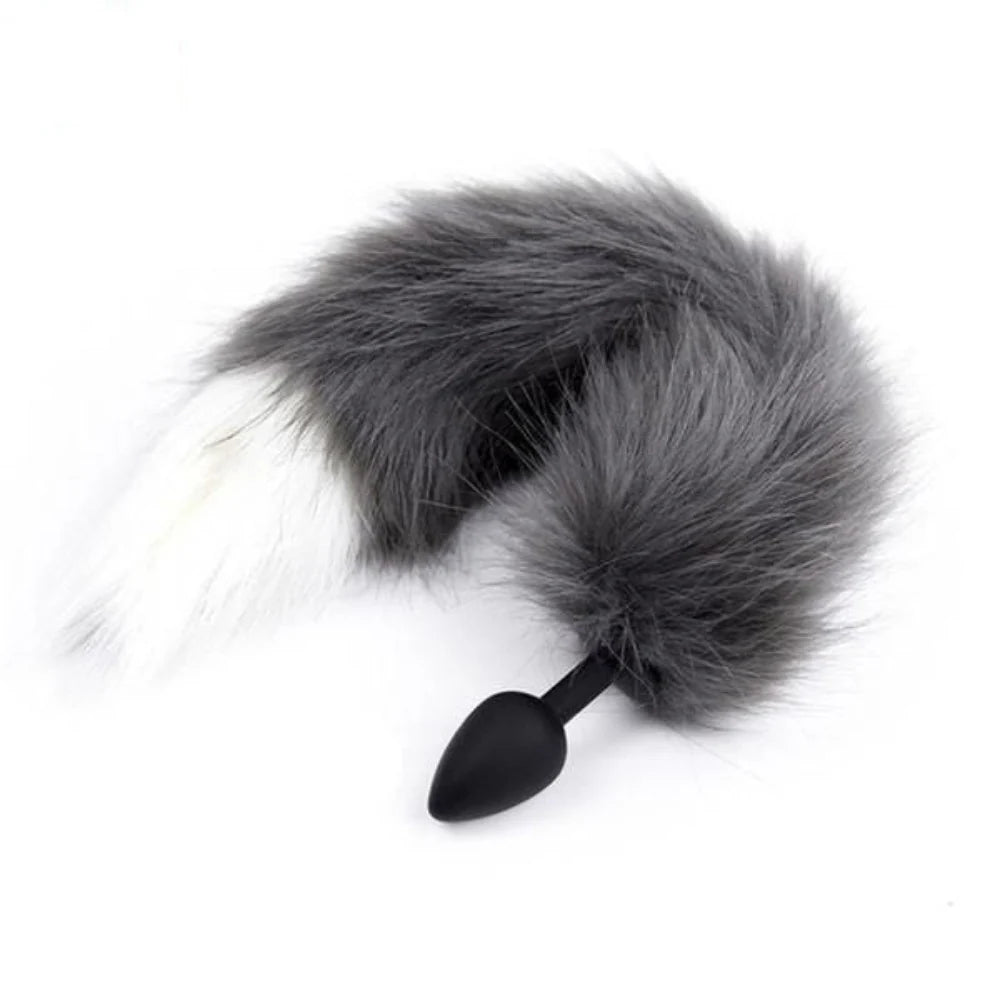 Belle Exotics ANAL TOYS SLY FOX - FOXTAIL ANAL PLUG -BLACK