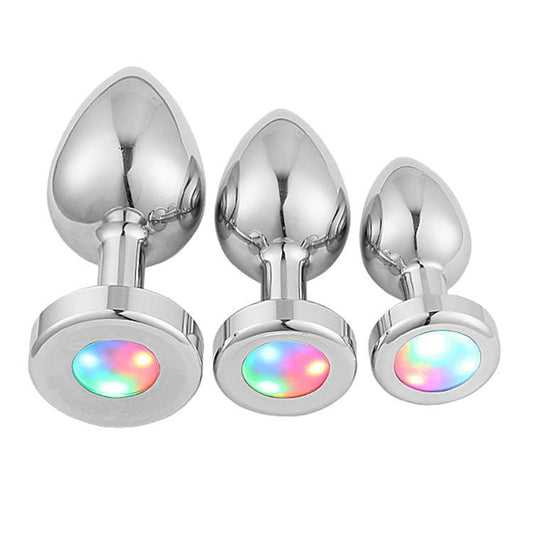 Belle Exotics ANAL TOYS TWILIGHT TEASE - LED LIGHT UP ANAL PLUG- MEDIUM