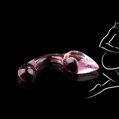 Belle Exotics ANAL TOYS UNTAMED - GLASS ANAL PLUG - PINK