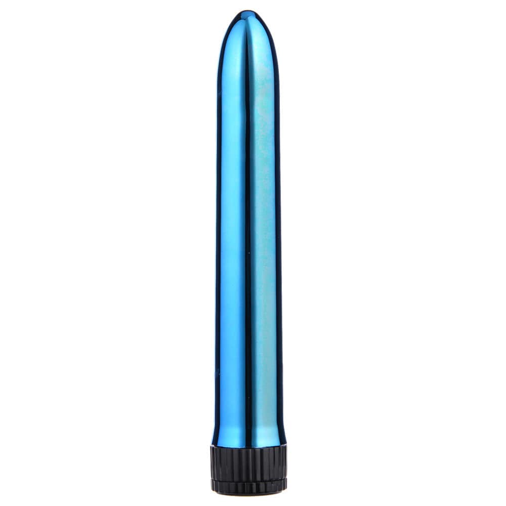 Belle Exotics DEAR ME 7 INCH 10 SPEED VIBRATOR- METALLIC BLUE