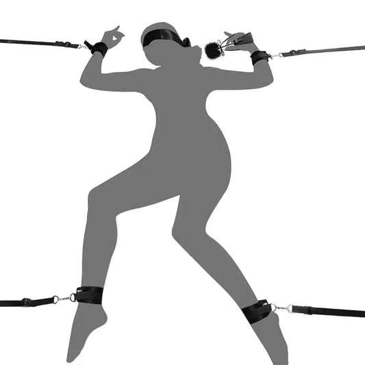 Belle Exotics BONDAGE SET THE SUB- BED RESTRAINTS-BLACK-TRINIDAD AND TOBAGO- Explore Exquisite Sensual Exploration with Belle Exotics Bondage Set Collection - Unleashing Desires in Trinidad and Tobago, Jamaica, Barbados, Guyana, Bahamas, USA, and Canada
