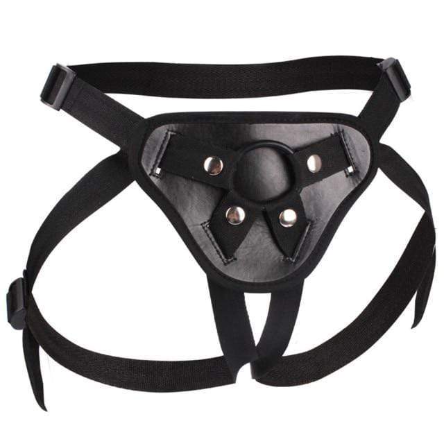 DEEPER PLEASE- 2 PIECE STRAP ON SET medium