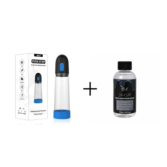 Belle Exotics Enterprises Limited- GRIP & GLIDE - AUTOMATIC PENIS PUMP + SILICONE BASED LUBRICANT
Unleash your full potential and boost your confidence with our carefully curated range of male pumps, enhancers and lubricant.
