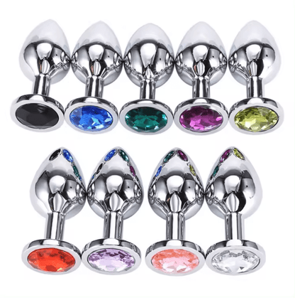 Belle Exotics Enterprises Limited ANAL TOYS CRYSTAL ME- CHROME METAL ANAL PLUG (MEDIUM)