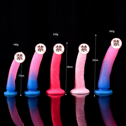 Belle Exotics Enterprises Limited KALEIDOSCOPE- DILDO (LARGE)- PINK/BLUE