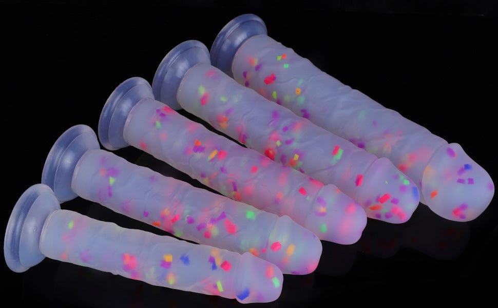 Belle Exotics Enterprises Limited TASTE THE RAINBOW 2.0- DILDO- DOTTED- MULTI COLOR- SMALL