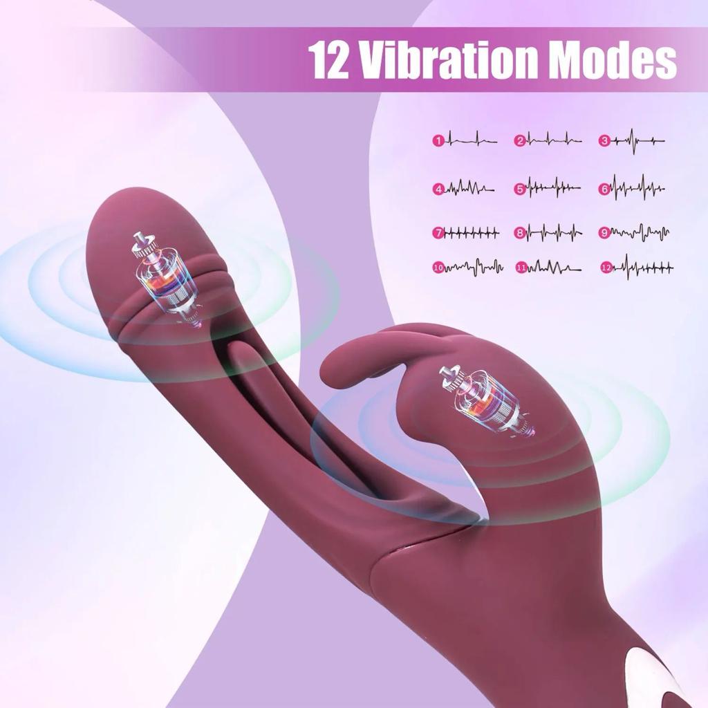 Belle Exotics Enterprises Limited ENCHANTE- RABBIT VIBRATOR- RED