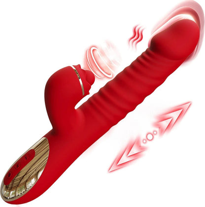 Belle Exotics Enterprises Limited VELVET VEIL- THRUSTING AND LICKING WAND- RED