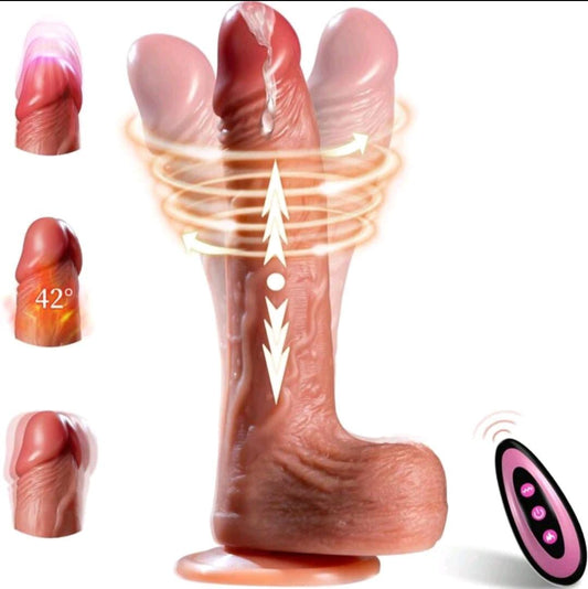 Belle Exotics Enterprises Limited 
SENSATION- 4 IN 1 REALISTIC THRUSTING DILDO-FLESH. Experience the ultimate indulgence and unlock new heights of fulfillment as our premium selection of dildos stimulates your deepest desires.
