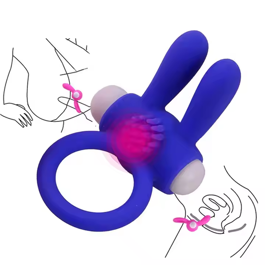 Belle Exotics Enterprises Limited STRENGTHEN HIM- SINGLE SPEED VIBRATING DUAL PENIS RING- BLUE
Experience longer-lasting and firmer erections with our thoughtfully designed male rings, engineered to enhance your stamina and pleasure.
