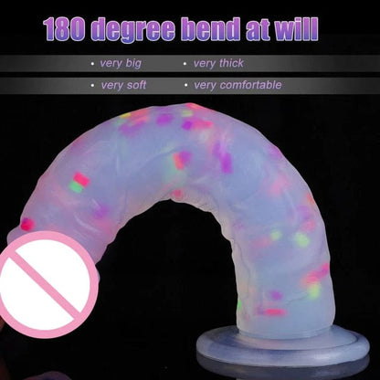 Belle Exotics Enterprises Limited TASTE THE RAINBOW 2.0- DILDO- DOTTED- MULTI COLOR- LARGE