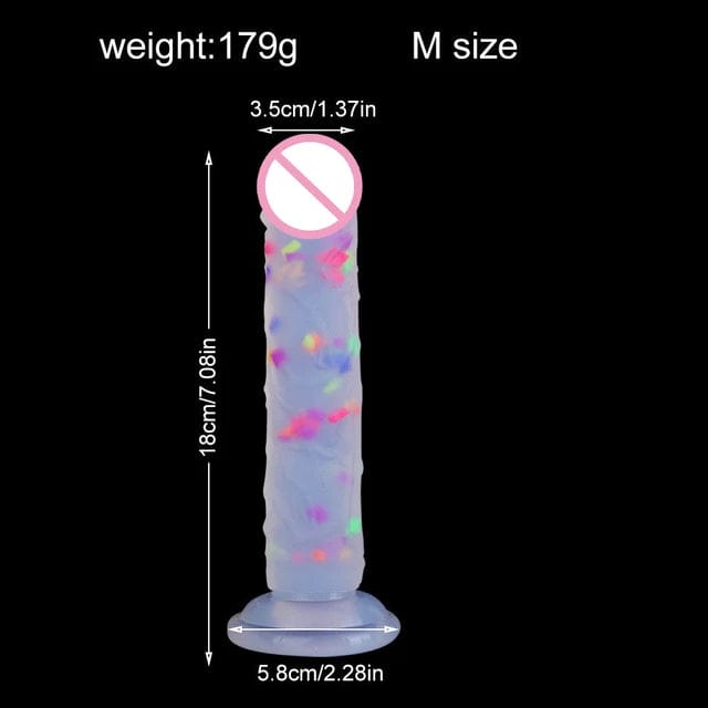 Belle Exotics Enterprises Limited TASTE THE RAINBOW 2.0- DILDO- DOTTED- MULTI COLOR- LARGE