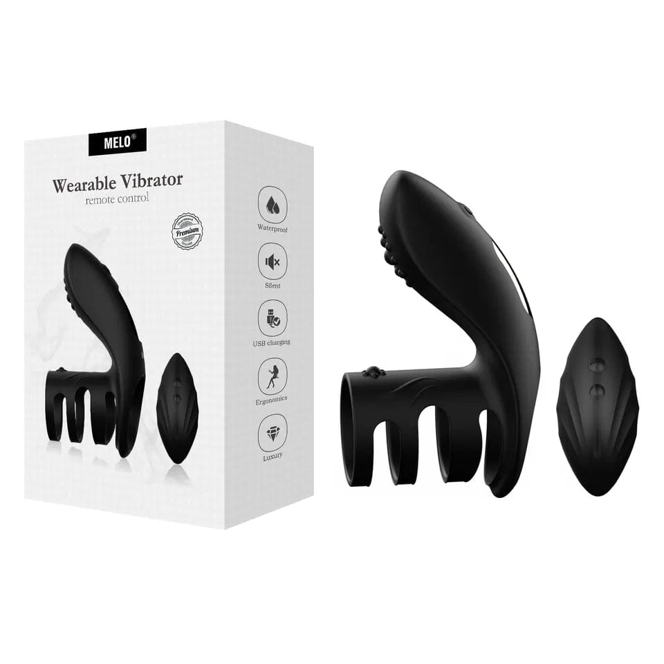 Belle Exotics His Toy GET HIM UP- REMOTE CONTROLLED VIBRATING COCK RING -BLACK